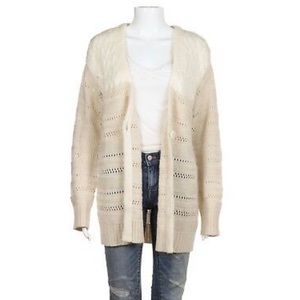 Hinge Cream Oversized Cardigan Sweater